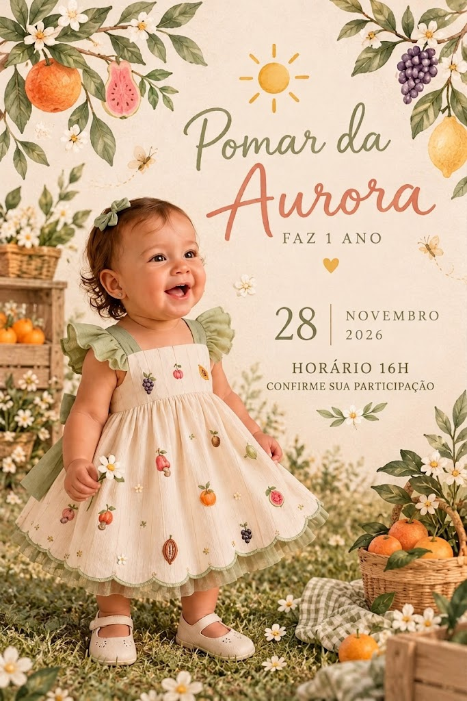 Convite Pomar da Aurora, Aurora faz 1 ano, 28 de novembro de 2026